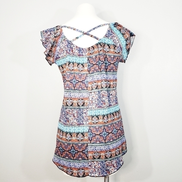 French Laundry Multicolor Pattern Top - Picture 2 of 2